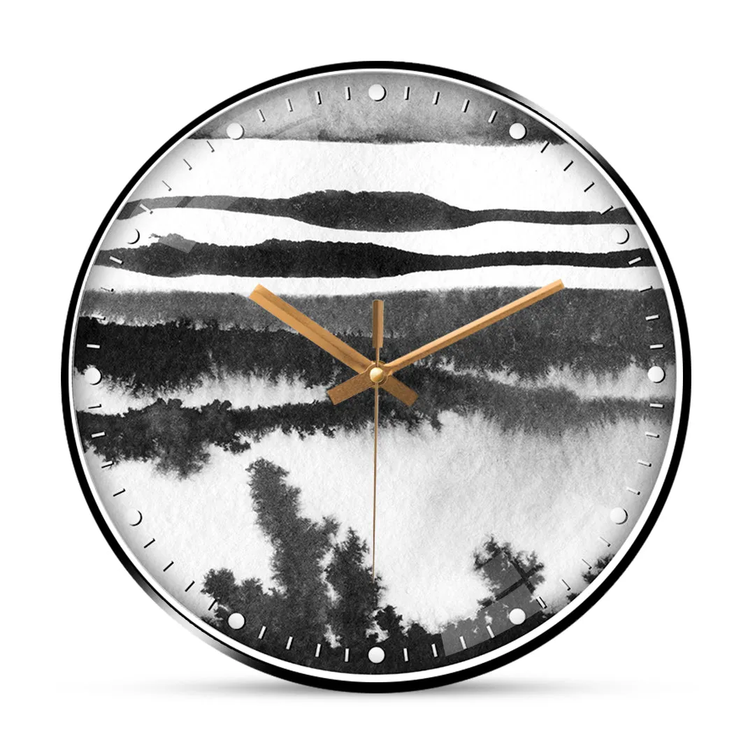 Abstract flower wall clock