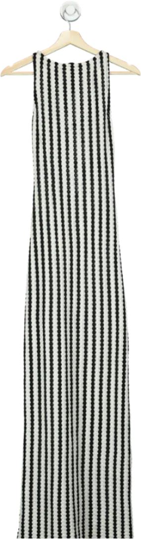 ASOS Black and White Striped Maxi Dress XS