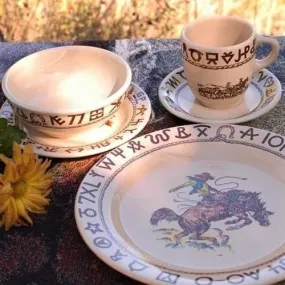 At the Ranch Cowboys & Brands Dinnerware