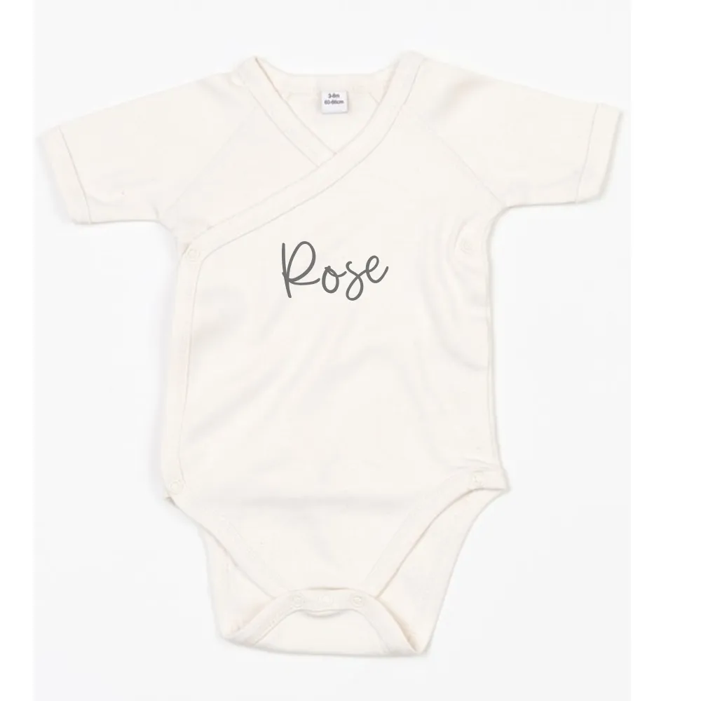 Baby Kimono Personalised Bodysuit