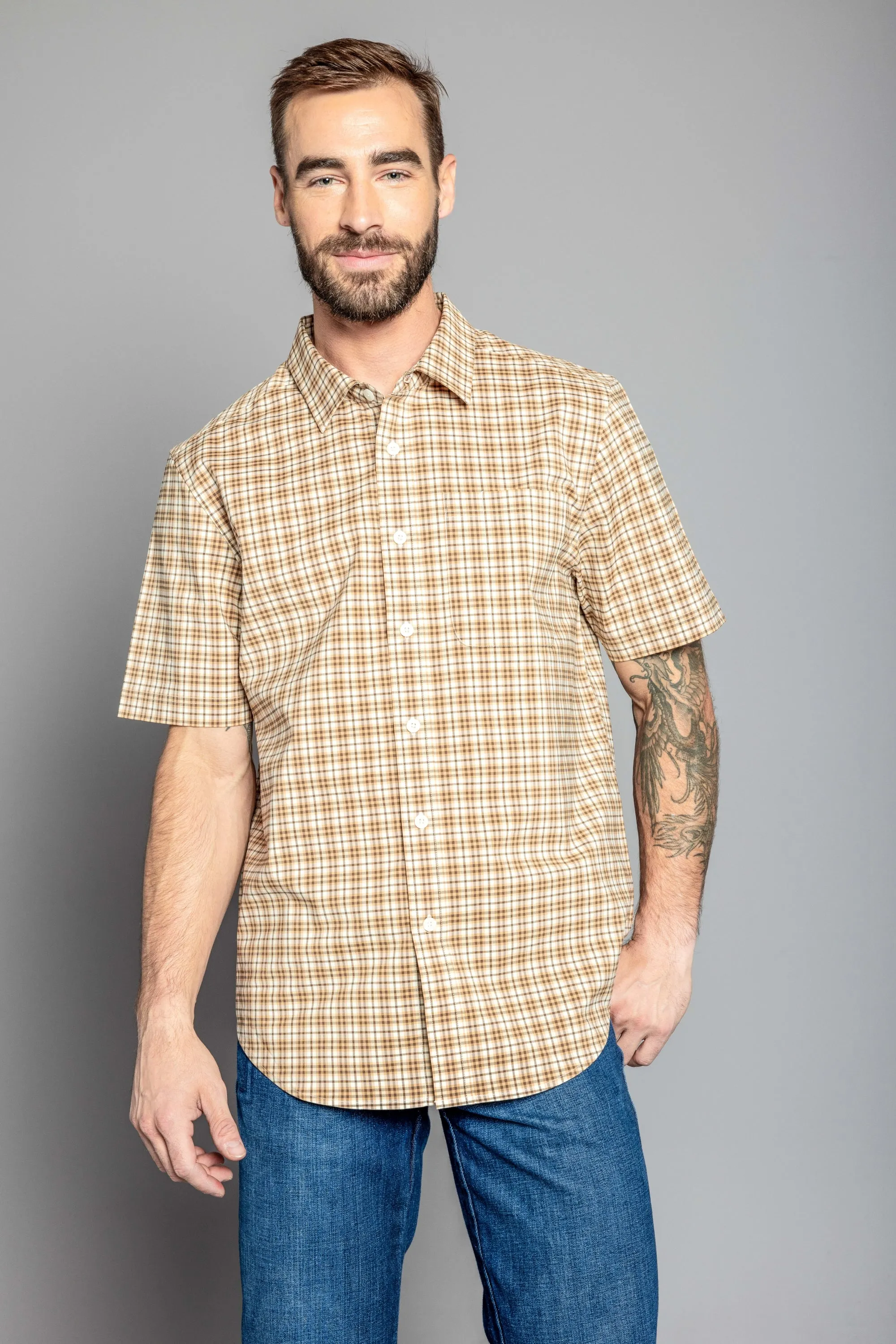 Chute Mini Check Dress Shirt