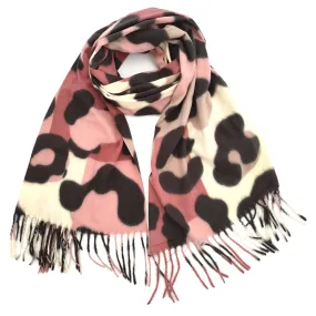 Cosy Thick & Tasselled Aniaml Print Scarf