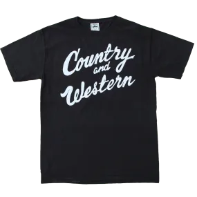 Country & Western Black Unisex Tee