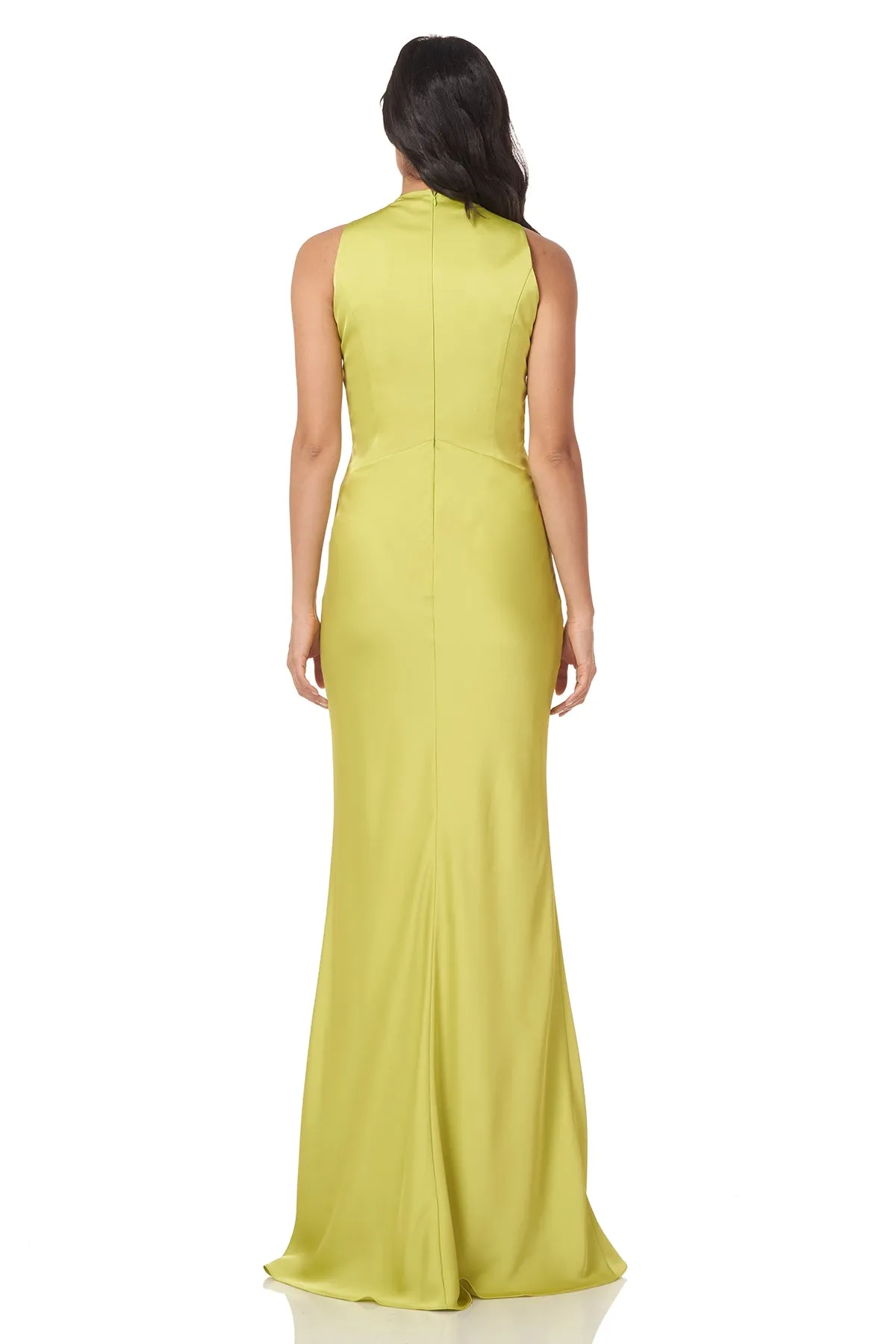 Fallon Halter V-Neck Gown