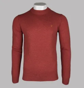 Farah Birchall Lambswool Jumper Crimson