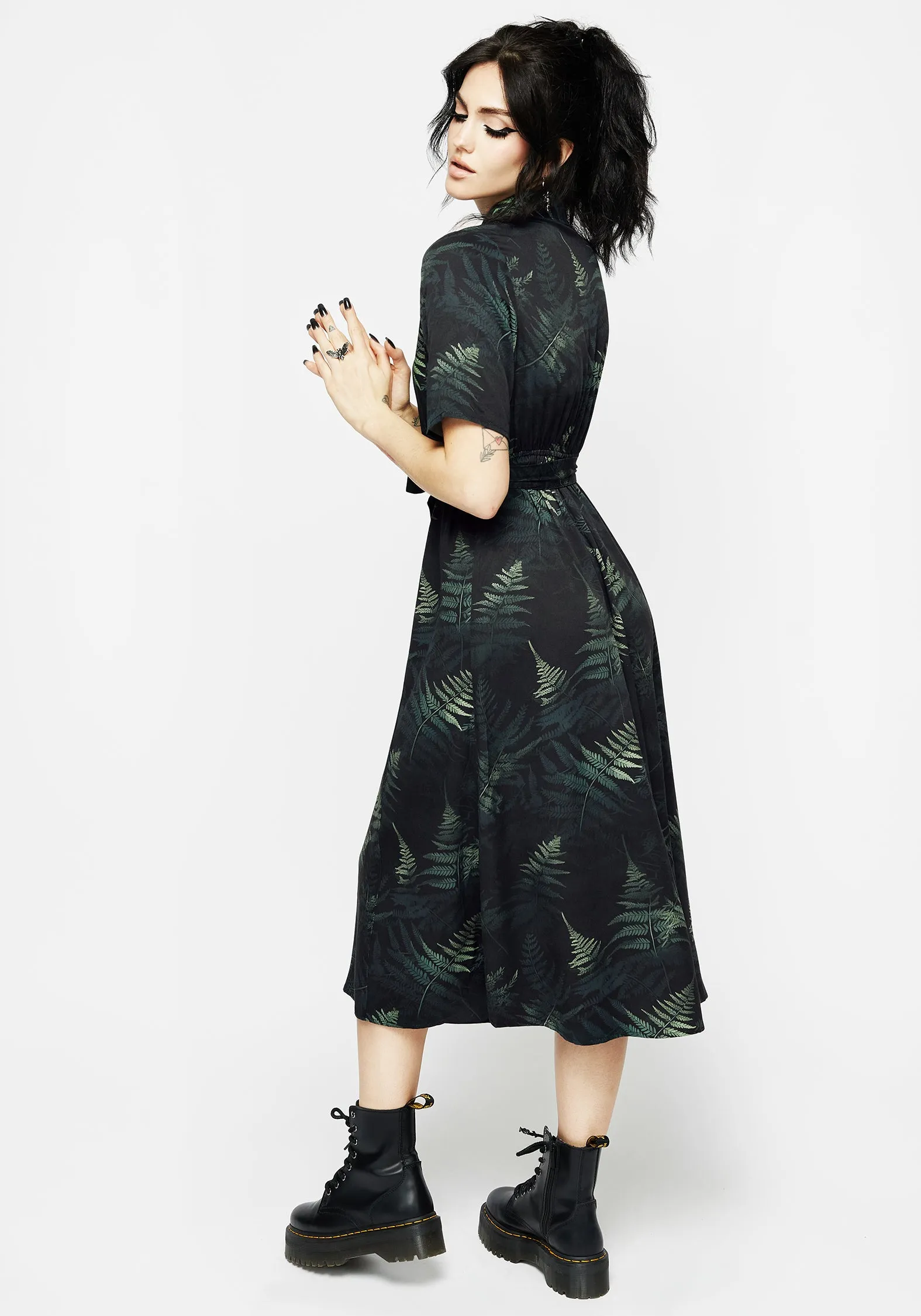 Fernery Midi Shirt Dress