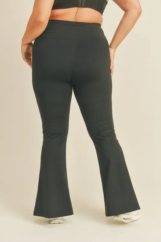 FRONT SLIT FLARE ACTIVE LEGGINGS