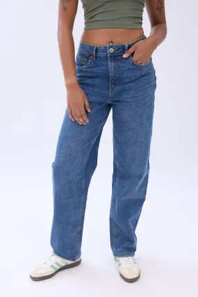 High Rise Vintage Stretch Baggy Jeans