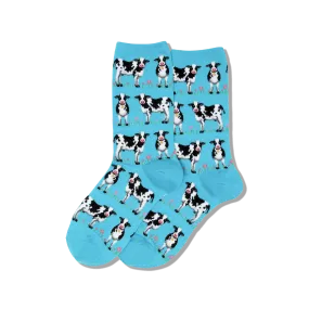 HOTSOX Women's Cows Crew Socks