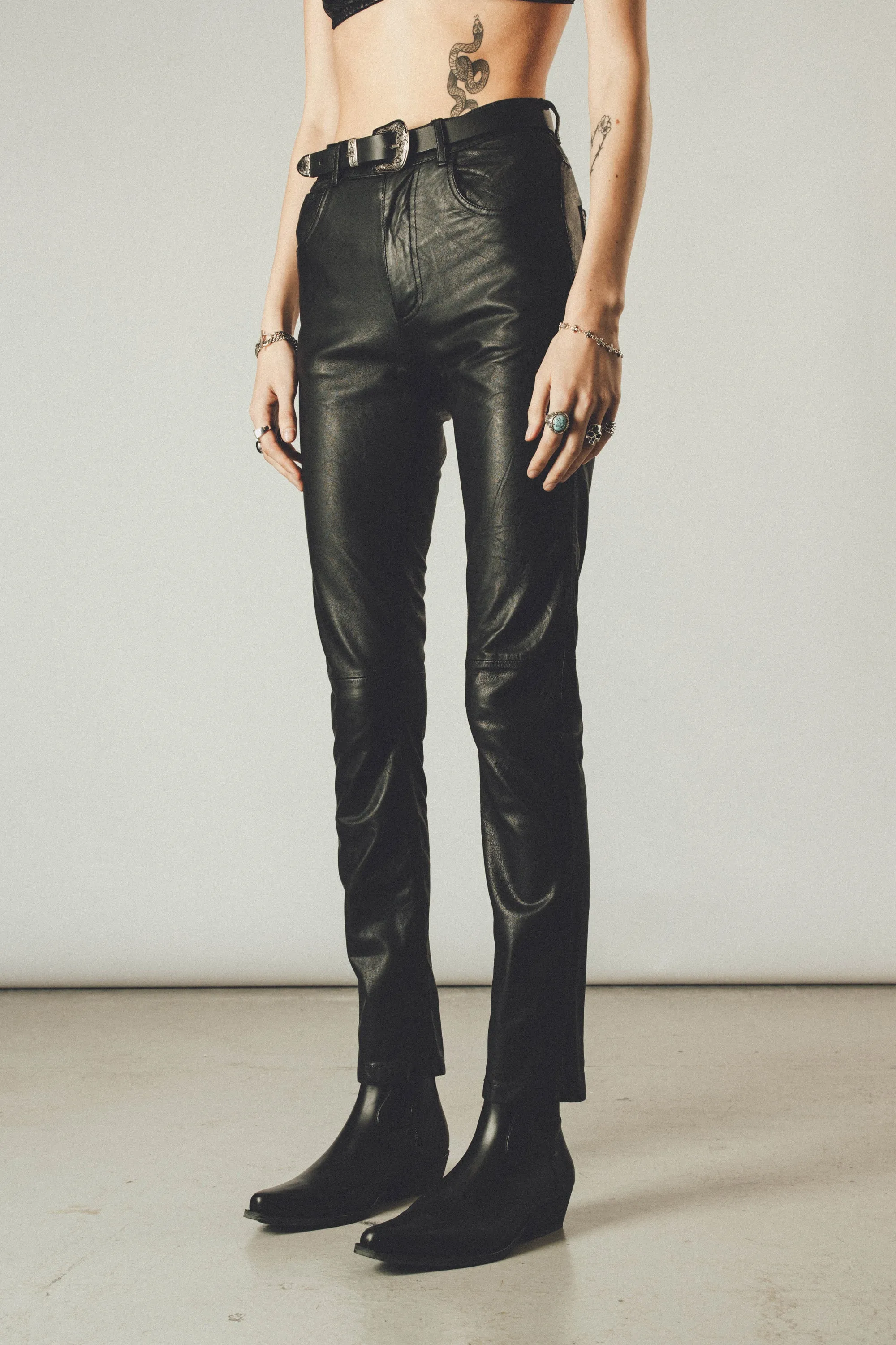 Leather Pants  | Vintage Black