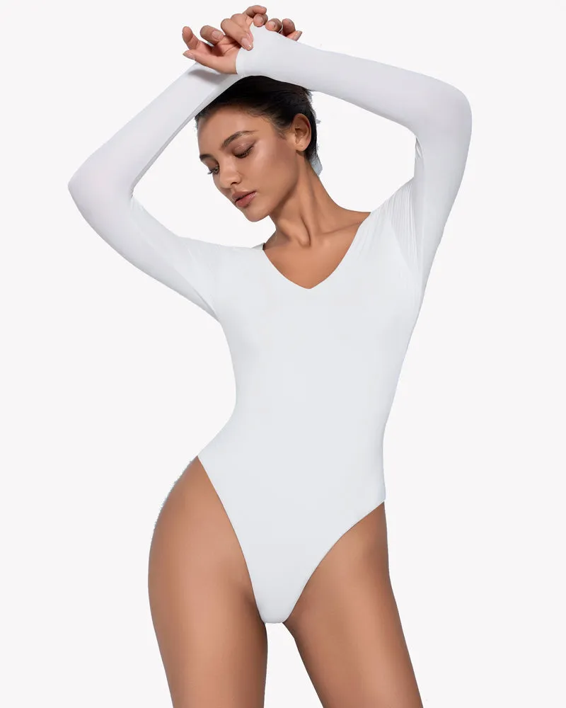 Long Sleeve Double Lined Bodysuit Shapewear