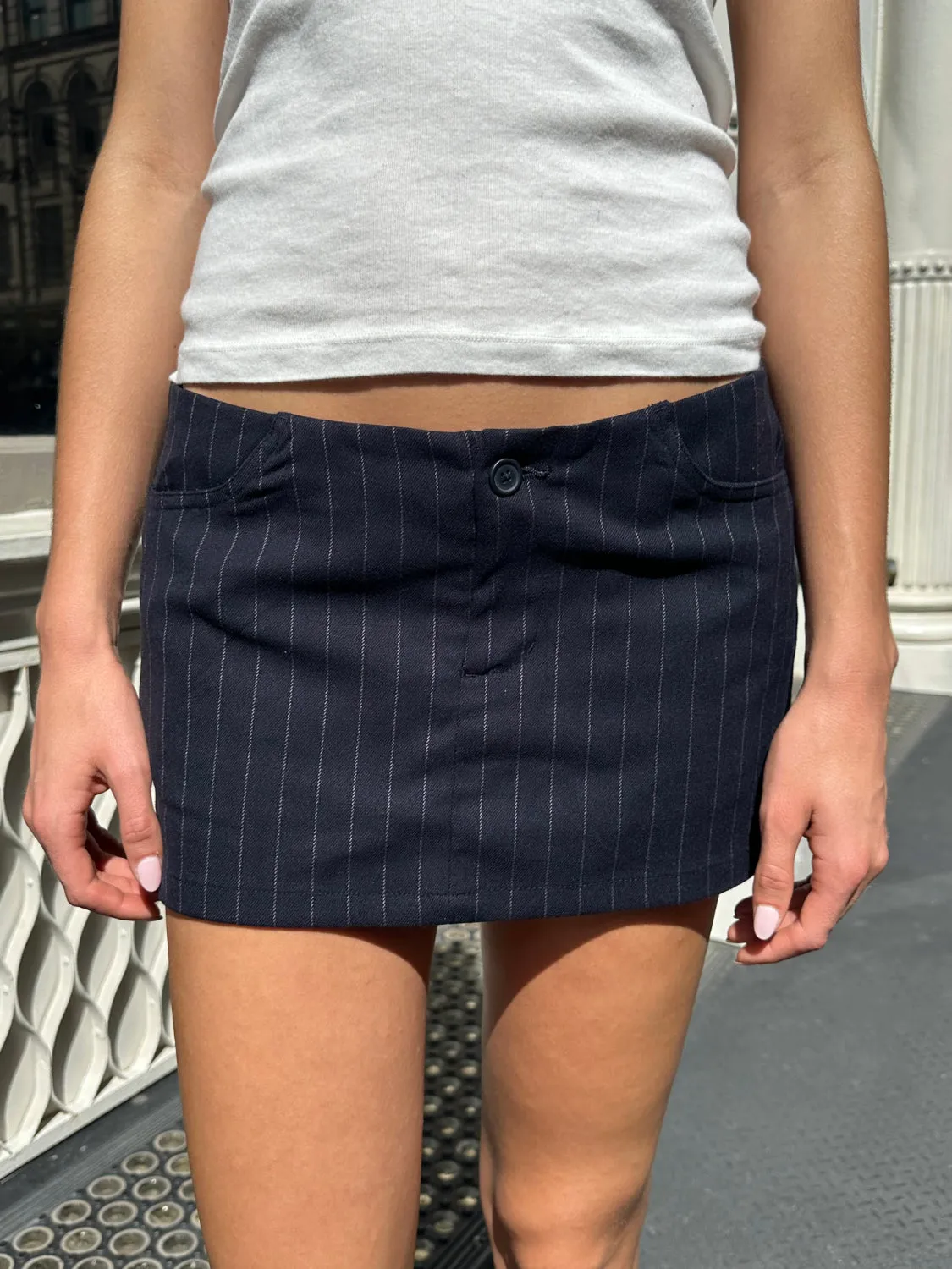 Louisa Striped Mini Skirt