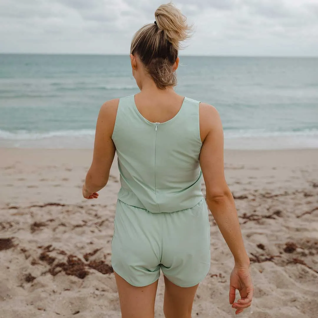 Mint Tank Romper