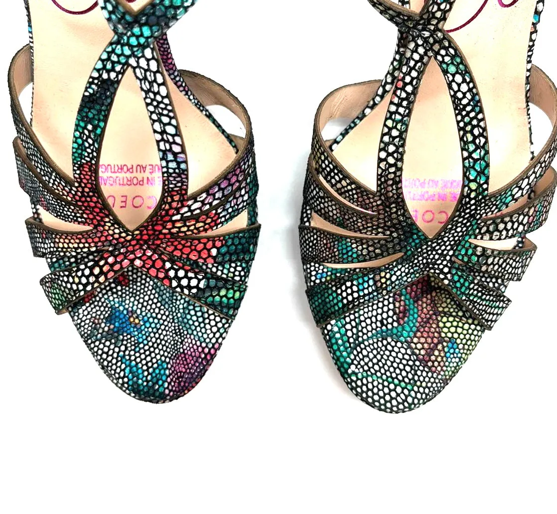 Mon Coeur - Multi high heel sandal