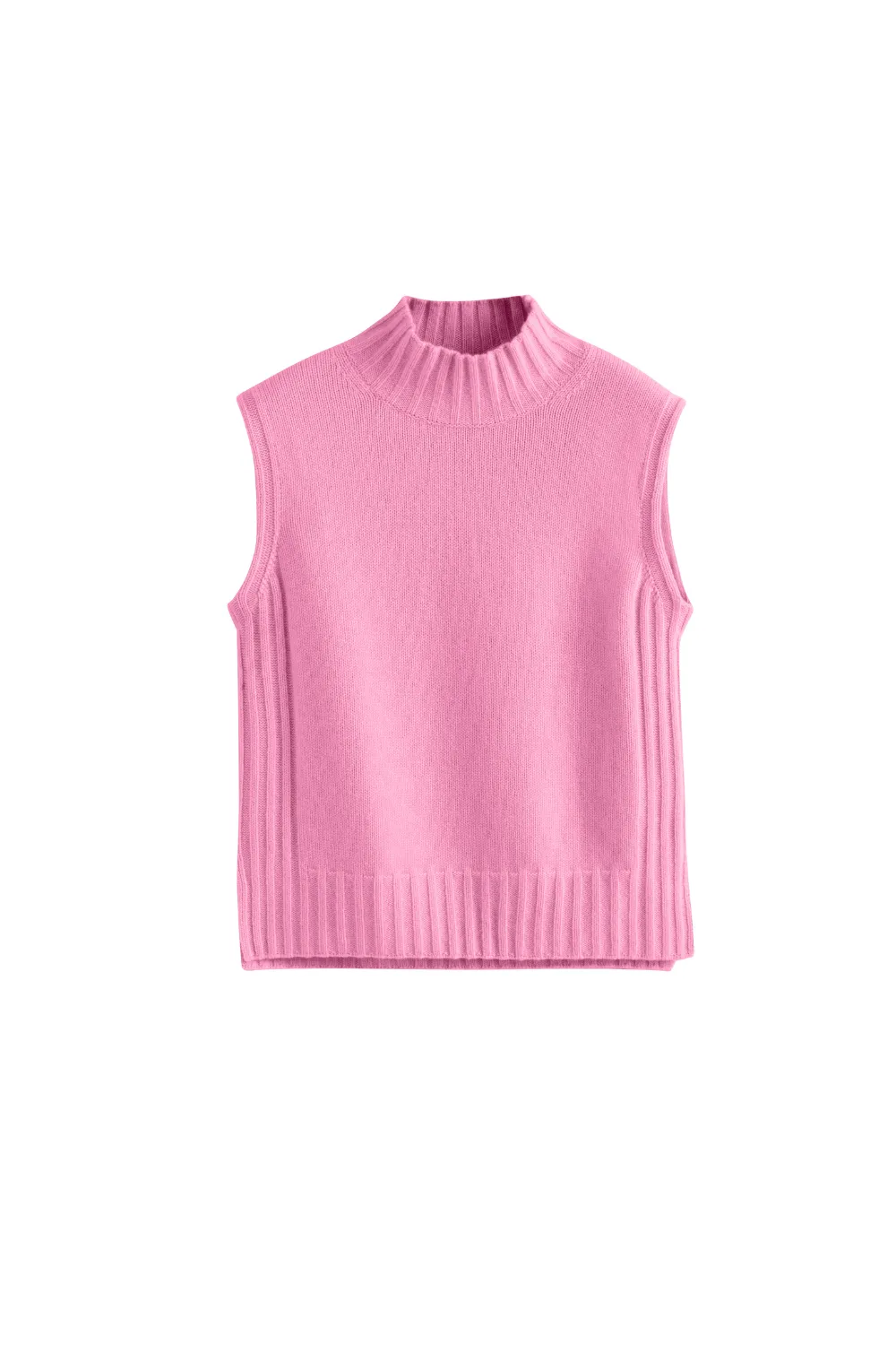 Pink Cashmere Funnel Tank