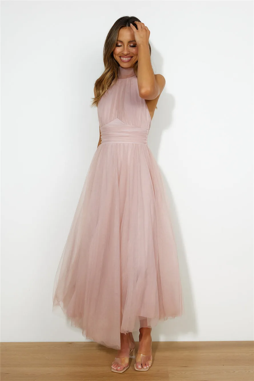 Tangled Up Maxi Dress Blush