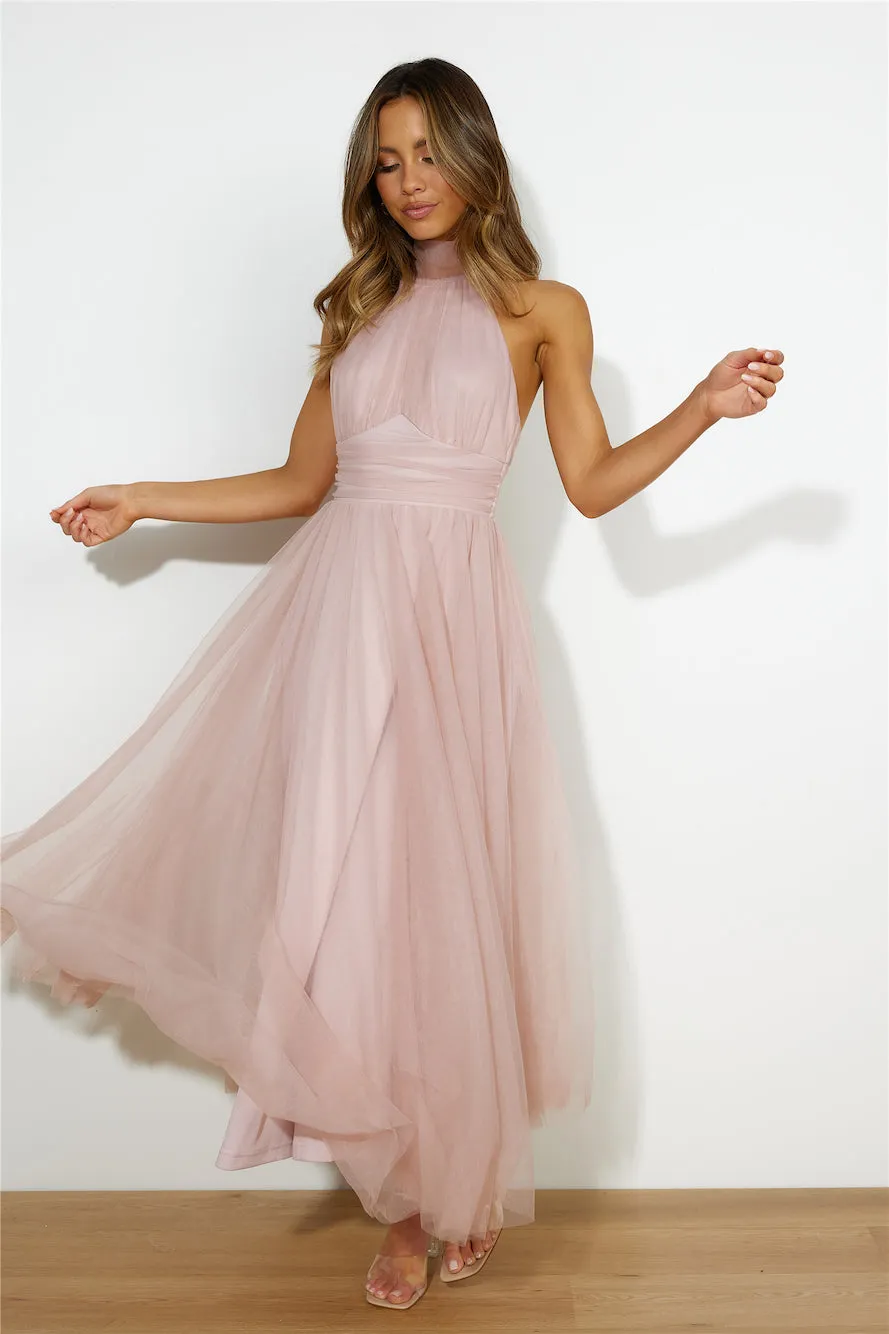 Tangled Up Maxi Dress Blush