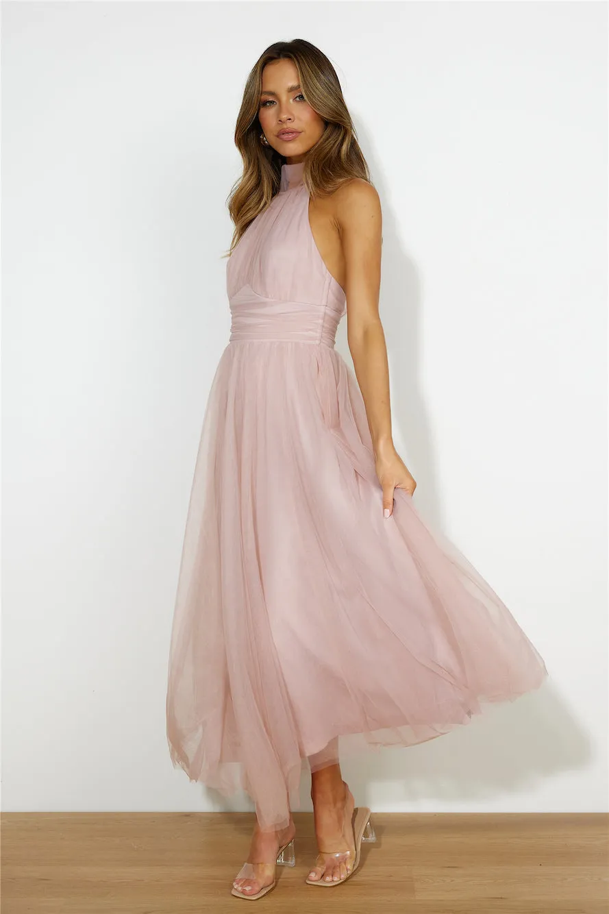 Tangled Up Maxi Dress Blush