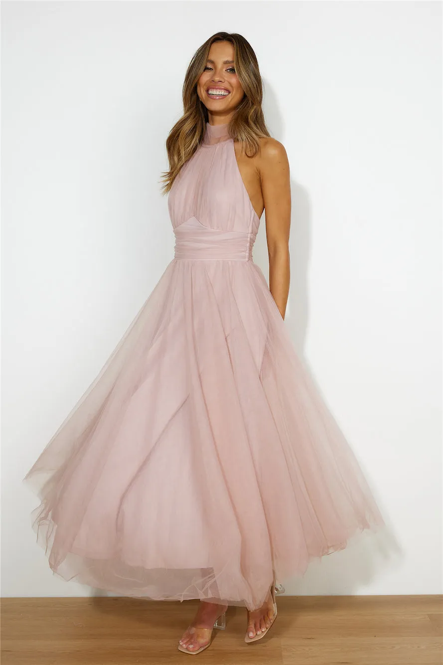 Tangled Up Maxi Dress Blush