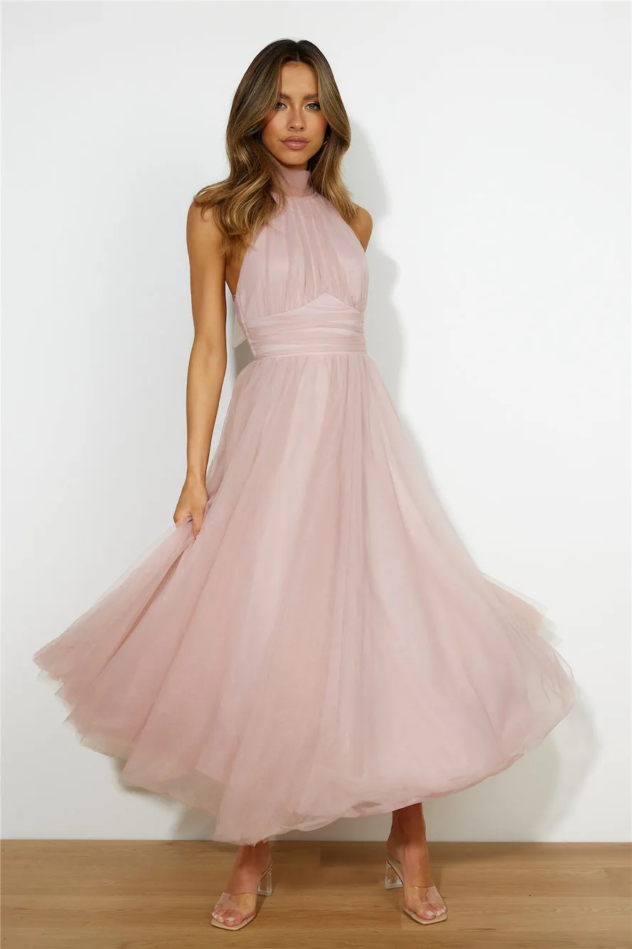 Tangled Up Maxi Dress Blush