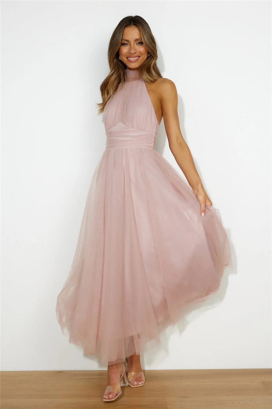 Tangled Up Maxi Dress Blush