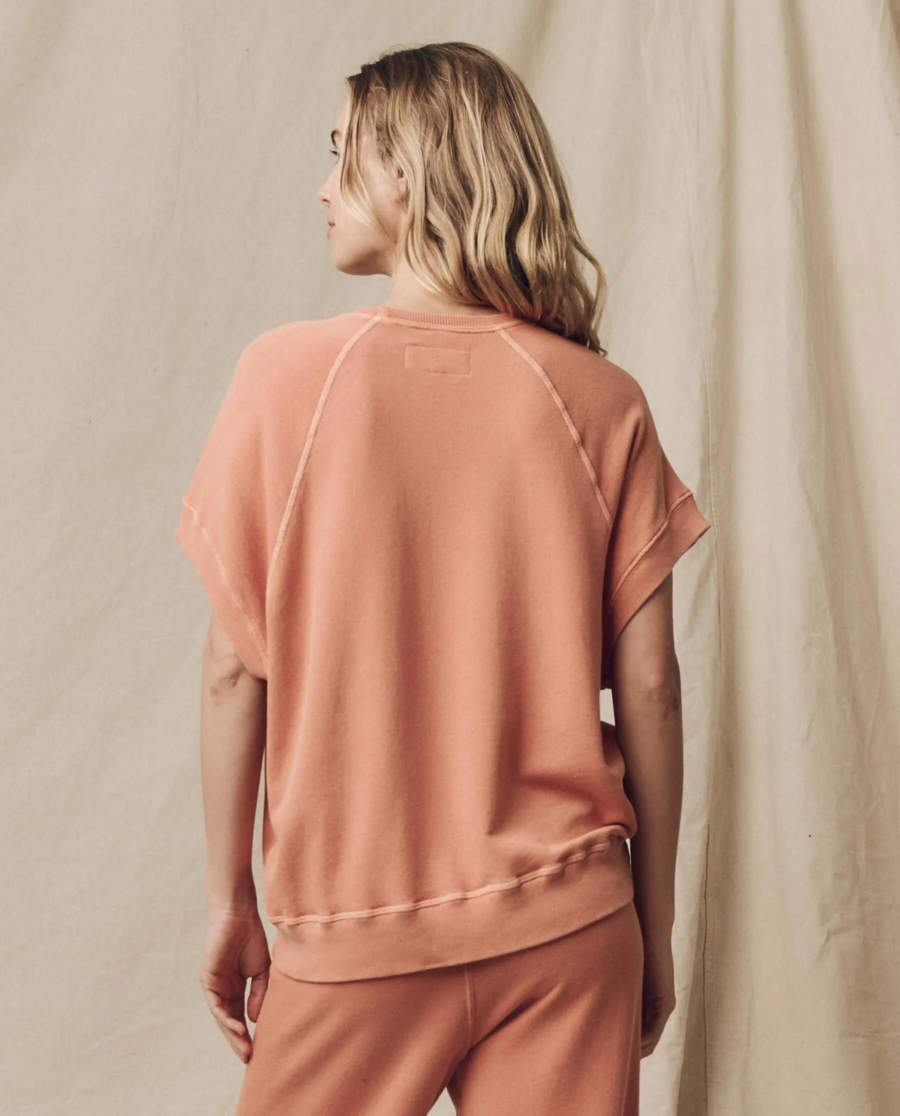 The Wedge Sweatshirt. Solid -- Sun Dried Orange