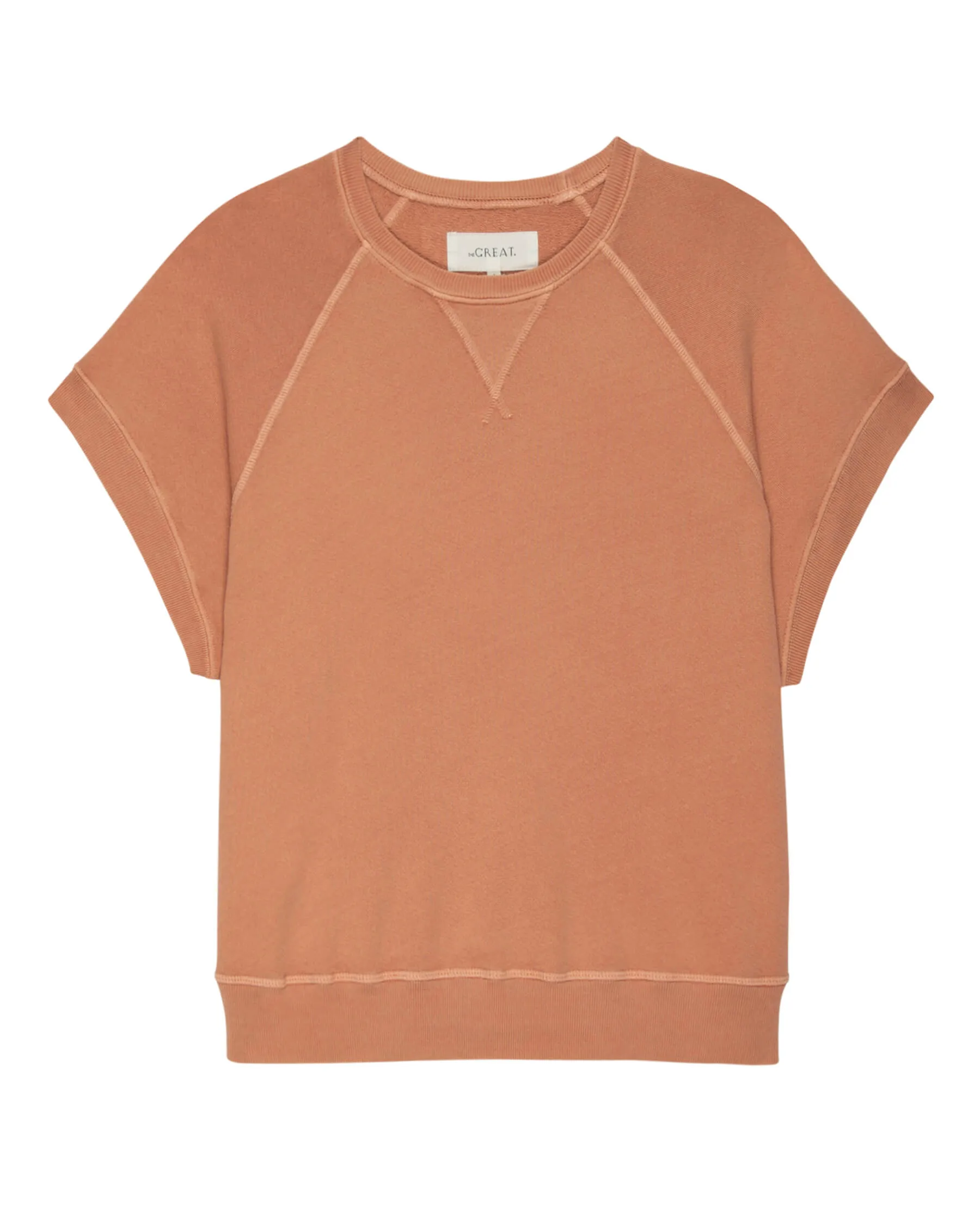 The Wedge Sweatshirt. Solid -- Sun Dried Orange